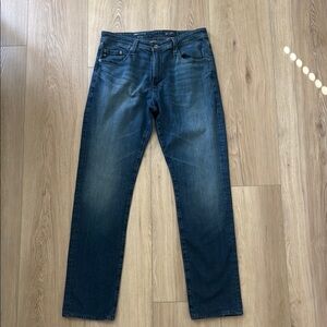 AG Adriano Goldschmied Men’s Everett Slim Straight Blue Jeans 32x34